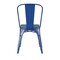Emma and Oliver Perth Metal Stacking Dining Chairs with Poly Resin Seats for Indoor/Outdoor Use